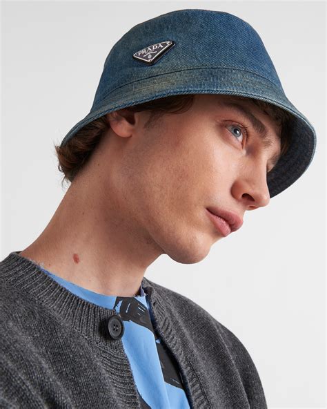 prada denim hat